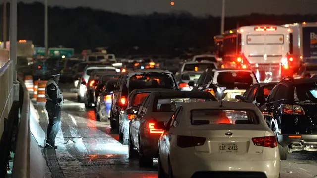 Autopista de Atlanta de noche