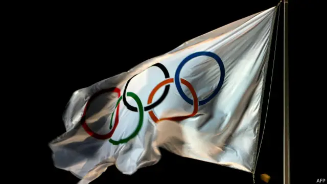 Bandeira olímpica | Crédito: AFP