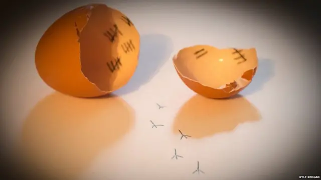 बीबीसी पाठकों की भेजी तस्वीरें, टूटे हुए अंडे की कलात्मकता