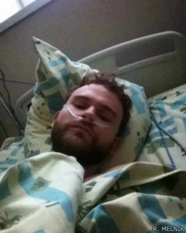 Ростислав Мельник в Вильнюсской больнице