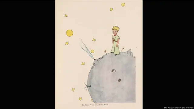 El Principito. Antoine de Saint-Exupéry. Foto cortesía de The Morgan Library and Museum, en Nueva York. Imagen por Graham S. Haber, 2013