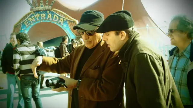 در یکی از کارگاههای فیلمسازیاش