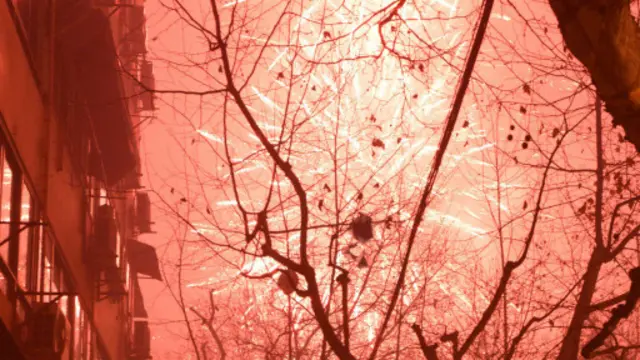 Kembang api di Shanghai