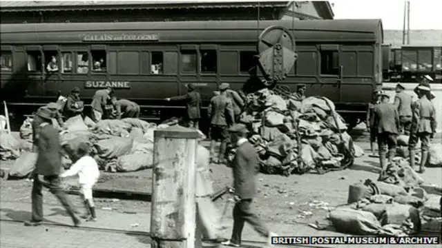 प्रथम विश्व युद्ध के दौरान सैनिकों के लिए ब्रिटेन की डाक सेवा