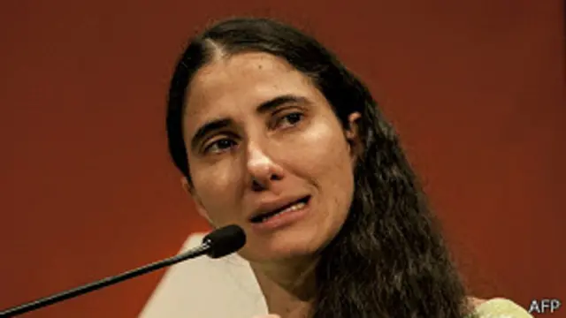 Blogueira anti-castrista Yoani Sanchéz | Crédito: AFP