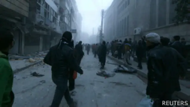 Calles de Alepo, Siria