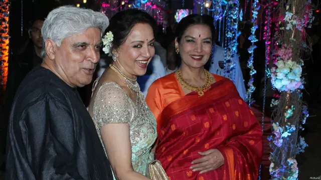 जावेद अख़्तर, शबाना आज़मी, हेमा मालिनी