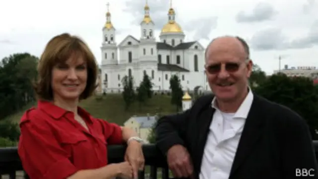 Фиона Брюс и Мартин Ланг