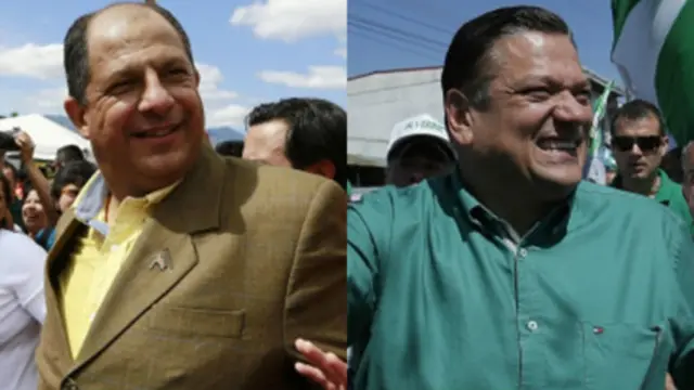 Luis Guillermo Solís y Johnny Araya