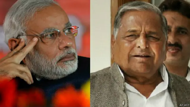 नरेंद्र मोदी, मुलायम सिंह