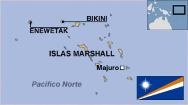 Mapa de las Islas Marshall