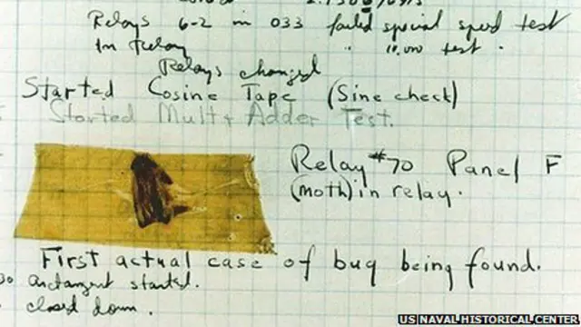 El "bug" en el Harvard Mark II