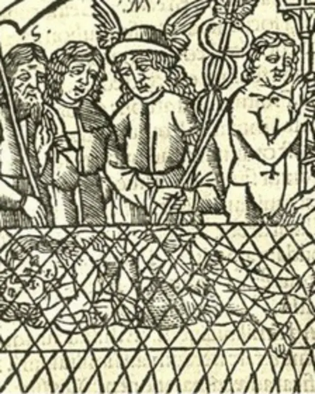 Marte y Venus en versión del artista del siglo XVI, Raphael Regius.