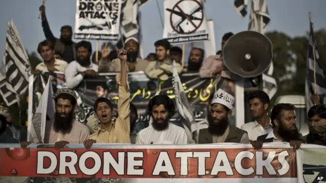 巴基斯坦人多次抗议无人机空袭