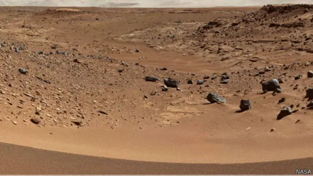 Снимок кратера Гейл