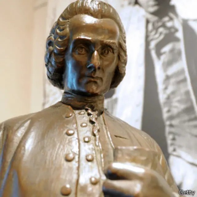 busto de Jean Jacques Rousseau