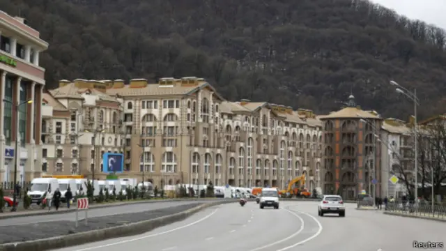 Отели и торговые центры в Красной Поляне