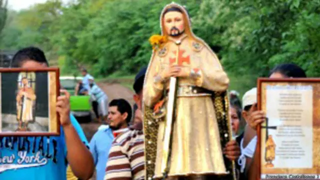Imagem do narcotraficante Nazario González (foto: Francisco Castellanos J)