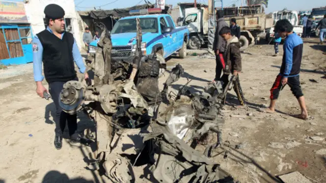 من بين المناطق التي وقعت فيها التفجيرات منطقة العبيدي.