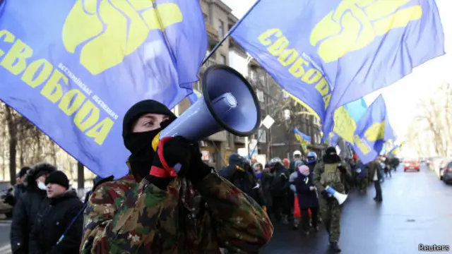 Участники протестов в Киеве