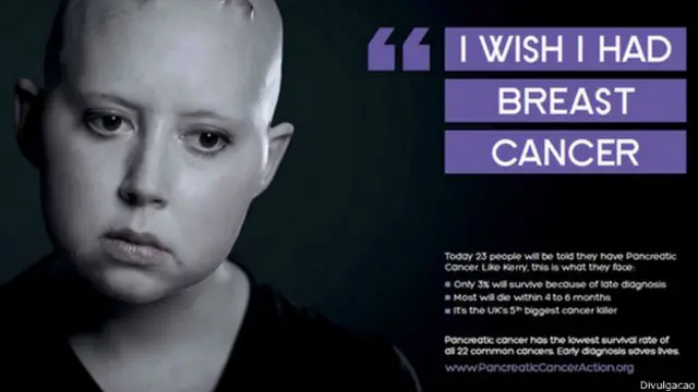 Anúncio de campanha contra o câncer (foto: divulgação)