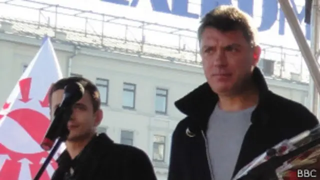 Борис Немцов (справа) и Илья Яшин