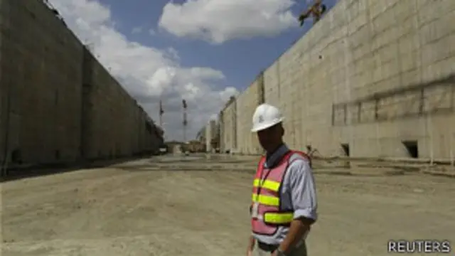 Obras de ampliacióin del Canal de Panamá