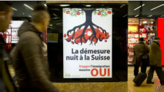 سوئٹزرلینڈکی 80 لاکھ کی آبادی میں سے تقریباً 25 فیصد غیر ملکی ہے