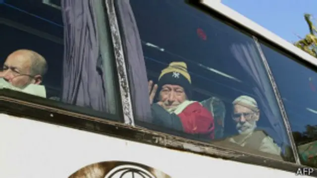 Evacuación en Homs, Siria