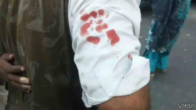 ’وائس فار بلوچ مسنگ پرسنز‘ کے ٹوئٹر اکاؤنٹ سے یہ تصویر جاری کی گئی جو ماما قدیر کی ہے