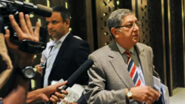 سوپریم کورٹ کی تجاویز میں سری نواسن کا عہدہ چھوڑنے کی بات بھی شامل ہے