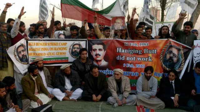 अफ़ज़ल गुरु की फांसी पर विरोध प्रदर्शन (फाइल फोटो)