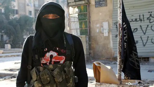 Yihadista del frente al Nusra en Alepo