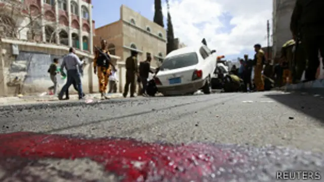 Auto bomba en Saná, Yemen