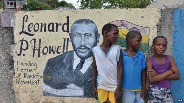 Mural rastafari en Jamaica