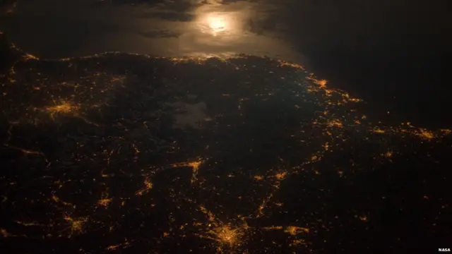 تصویر ناسا از مرز فرانسه و ایتالیا