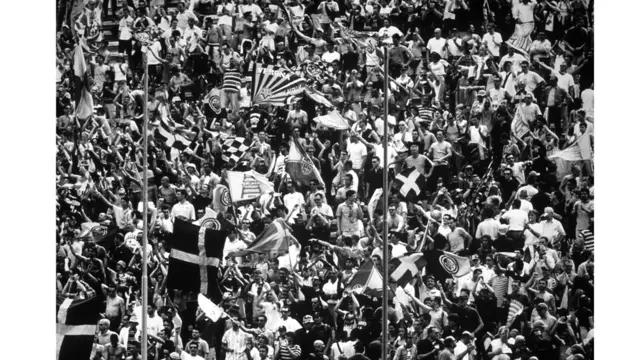 Obra de la muestra "Fútbol: the Beautiful Game"