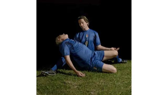 Obra de la muestra "Fútbol: the Beautiful Game"