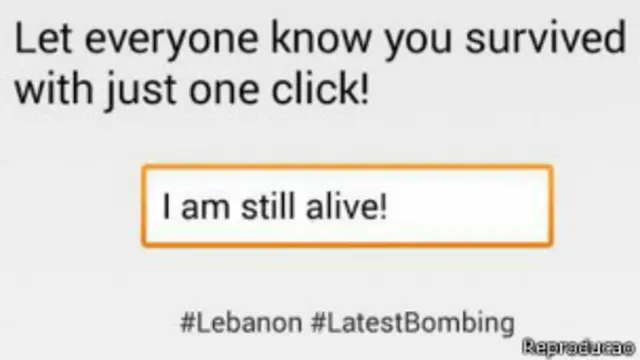 Aplicativo libanês (Reprodução)