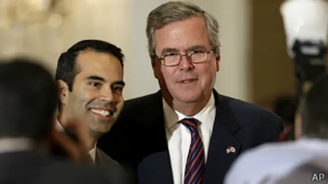 George P. Bush con su padre