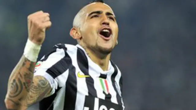 比达尔是尤文图斯本赛季的明星球员之一