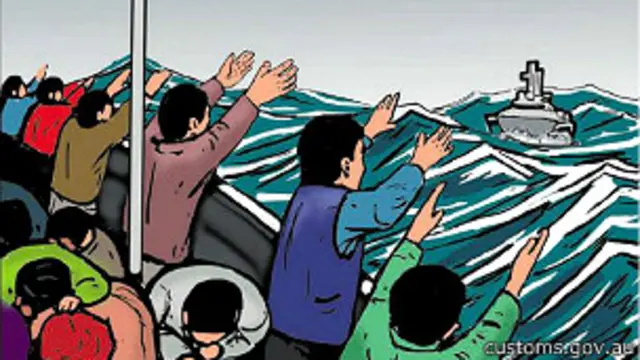 සංක්‍රමණික බෝට්ටු වැළැක්වීම් වස් ඕස්ට්‍රේලියාවේ ආණ්ඩුව ප්‍රචාරක ව්‍යාපාර දියත් කොට තිබේ