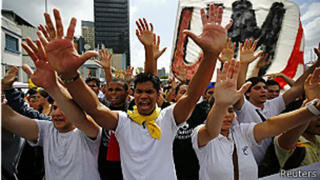 protesta en Caracas