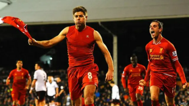 جاء هدف الفوز القاتل لليفربول من ركلة جزاء سددها قائد الفريق ستيفن جيرارد. 