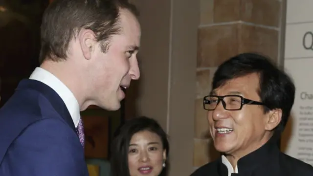 Pangeran William dan Jackie Chan