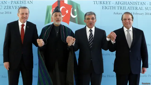 أدلى الرئيس الافغاني بتصريحاته في أنقره