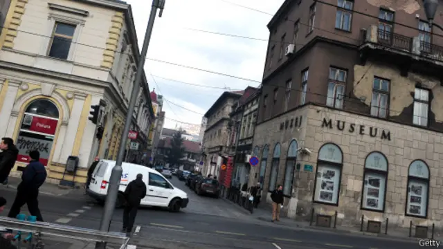 Перекресток в Сараево, где был убит эрцгерцог Фердинанд