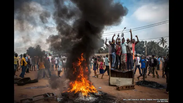 Демонстранты в ЦАР
