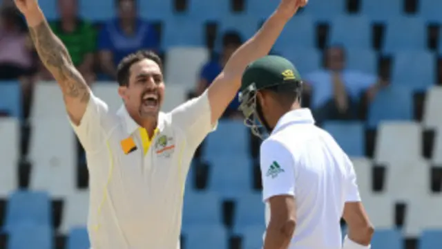 مچل جانسن نے جنوبی افریقہ کے سات کھلاڑیوں کو پویلین بھیجا