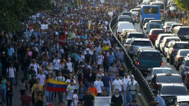 Manifestação em Caracas | Foto: Reuters